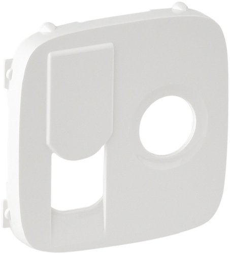 Лицевая панель Legrand Valena Allure для 2-м. розетки TV+RJ45 белый картинка